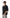 T-Shirt oversize unisex con scollo a V –  Colore nero – 100% cotone premium
